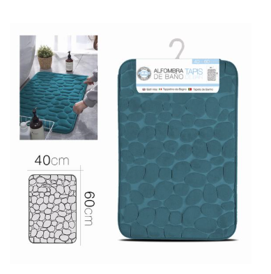 TAPIS SDB GRIS FONCÉ 40 x 60 cm