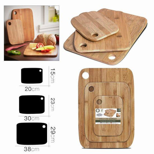 PLANCHE A DECOUPER BAMBOU X3 20x15/30x23/38x29 cm