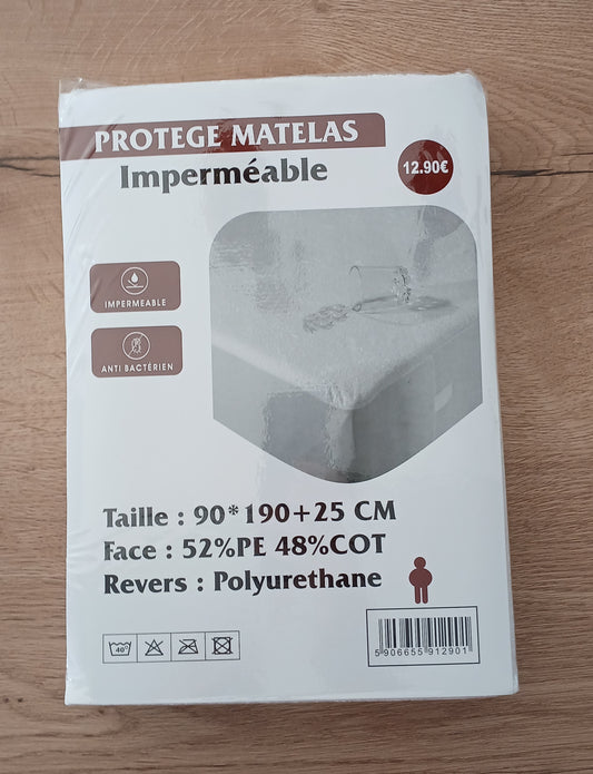 Protège Matelas Imperméable  90x190cm