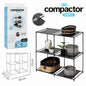 ETAGERE 4 CASIERS 68 x 34.5 x H 70 cm NOIRE