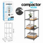 ETAGERE 3 CASIERS 34.5 x 34.5 x H 104 cm NOIRE