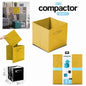 CUBE DE RGT MOUTARDE 31 x 31 x H 31 cm