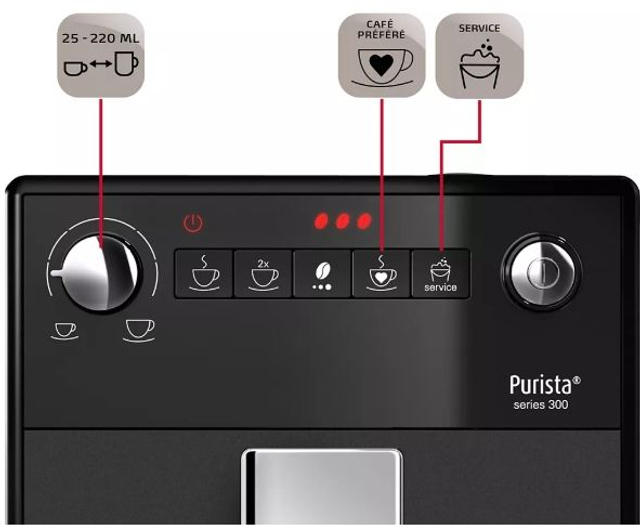 Expresso Broyeur MELITTA purista noir