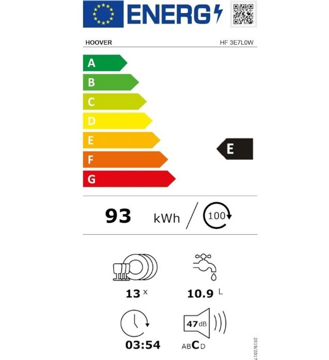 LAVE VAISELLE HOOVER BLANC WIFI
