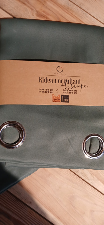 2 rideaux occultants Romarin 140x180cm