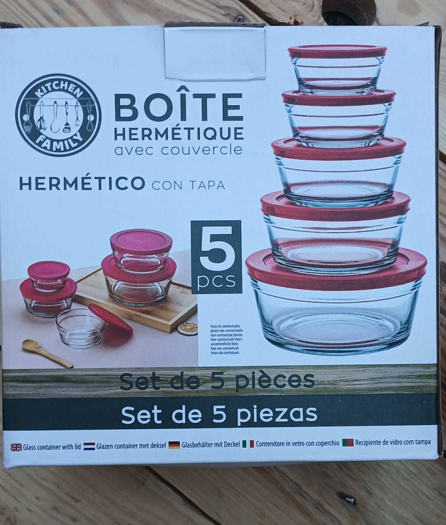 Boites hermétiques en verre