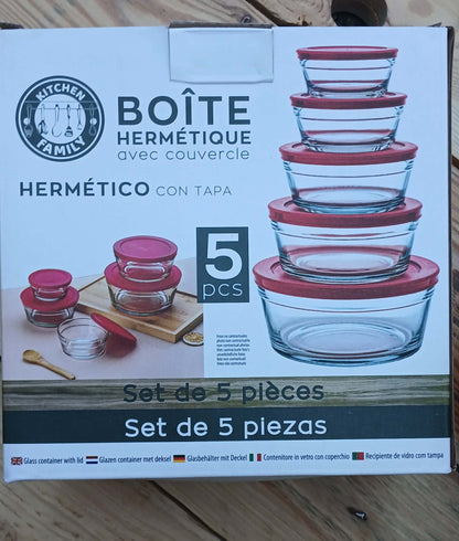 Boites hermétiques en verre
