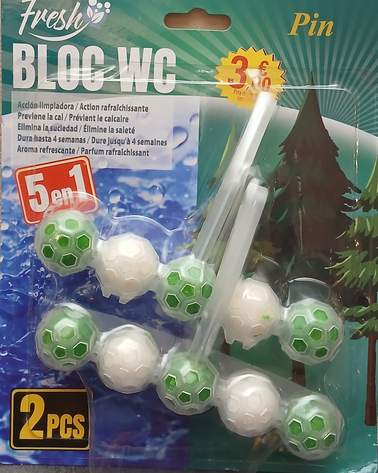 Bloc wc parfum pin